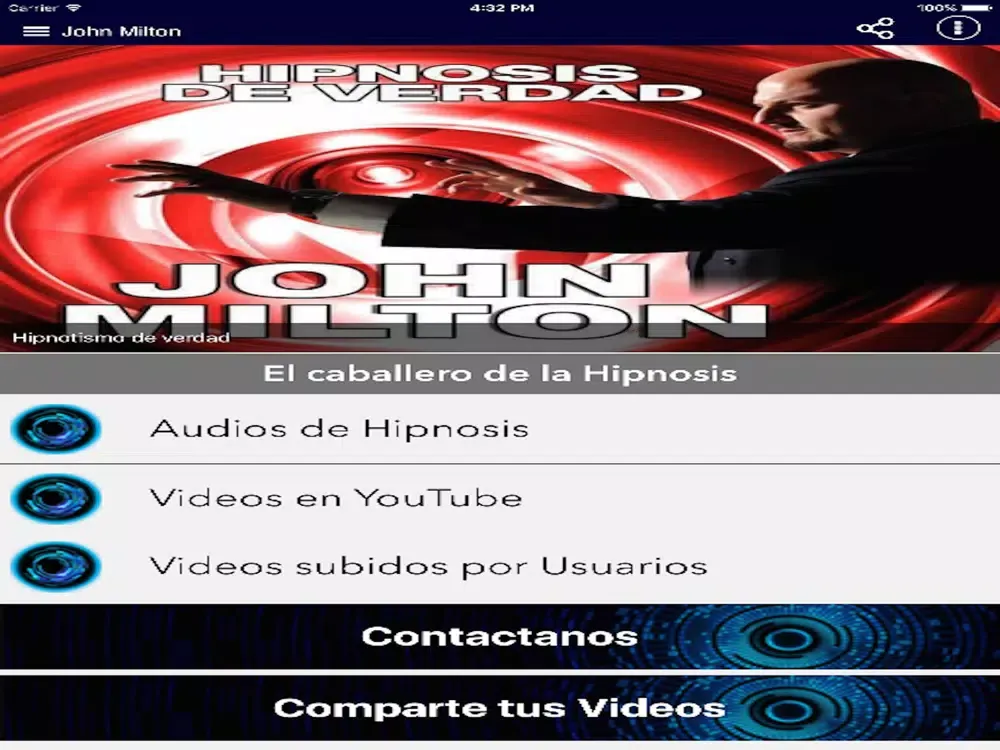 Capturas de tela do John Milton / Duermase iPad 