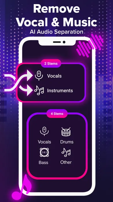 Zrzuty ekranu Vocal Remover - AI Music