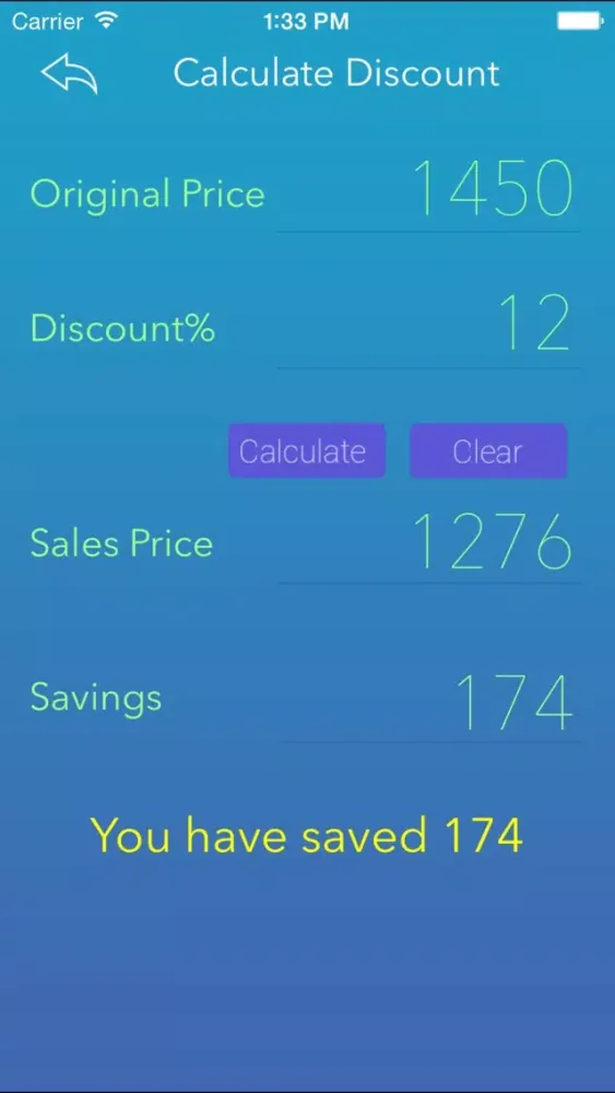 Percentage Calci Ekran Görüntüleri