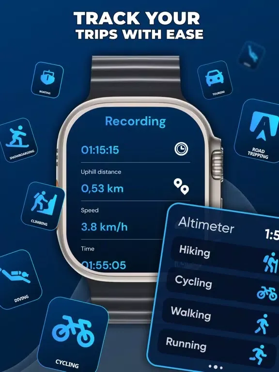 ภาพหน้าจอของ Altimeter: Compass & GPS Maps iPad 