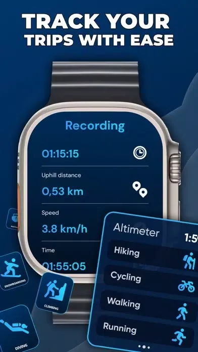 ภาพหน้าจอของ Altimeter: Compass & GPS Maps