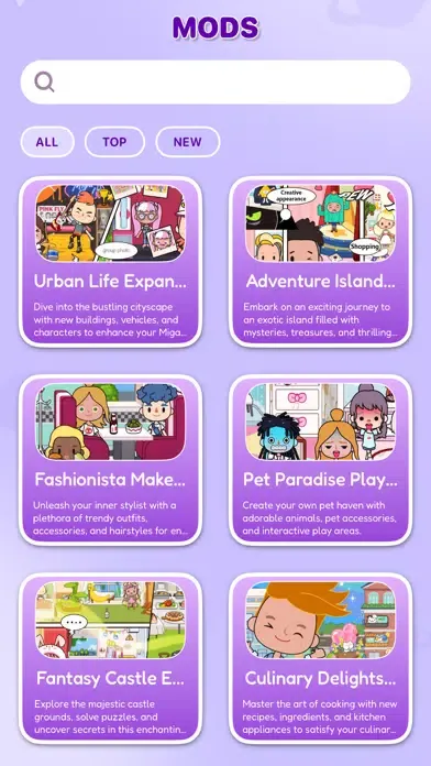Скриншоты Mods & Skins for Miga Town