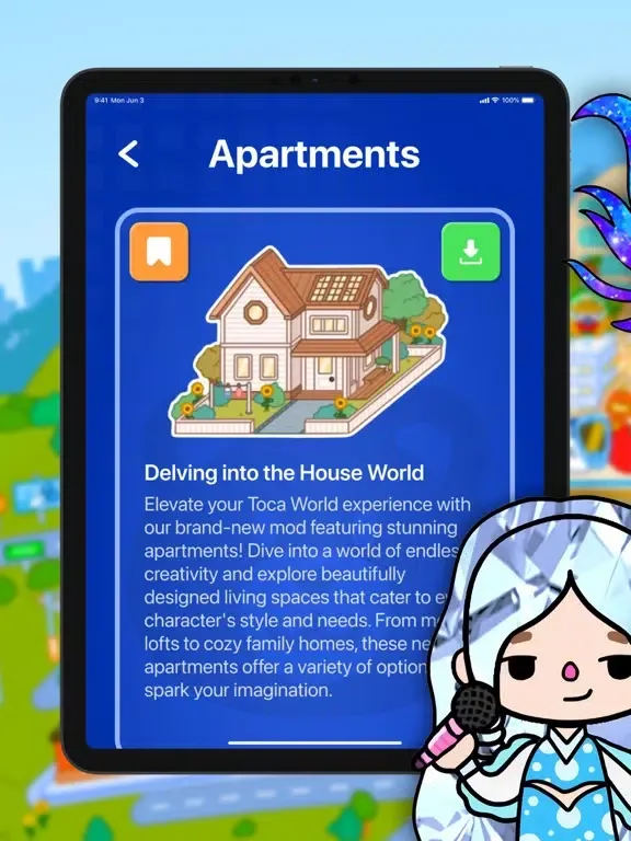 Tangkapan layar Mods, Skins & Houses for Toca iPad 