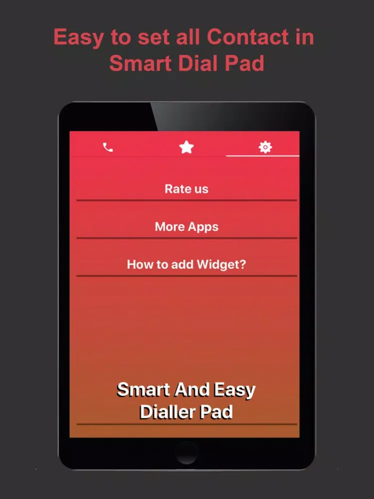 Smart And Easy Dialler Pad iPad  Screenshots