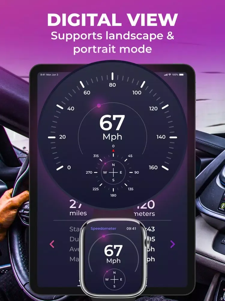 تصاویر Speedometer : Speed Tracker iPad 