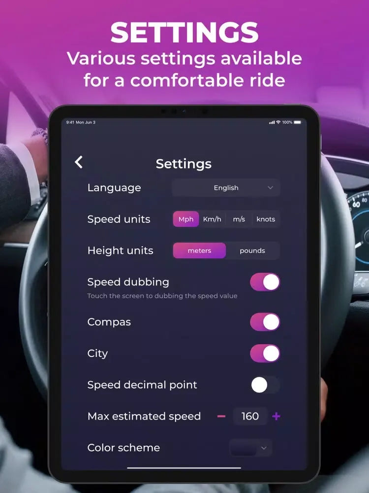 تصاویر Speedometer : Speed Tracker iPad 