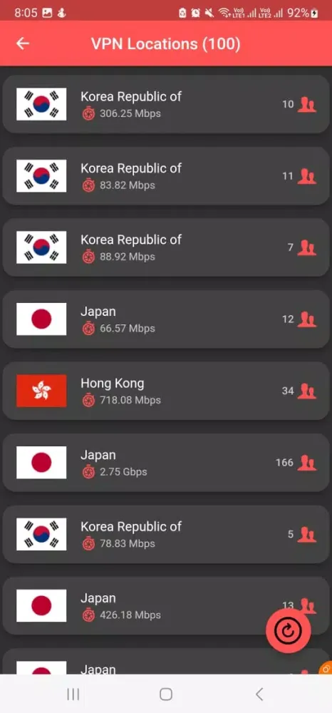 Ironhide VPN Screenshots