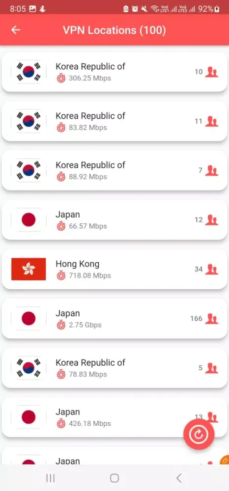 Ironhide VPN Screenshots