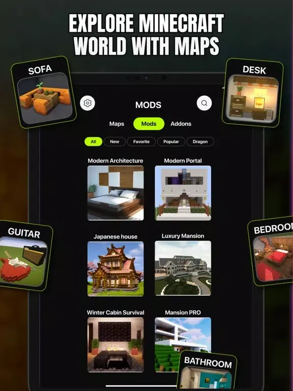 Houses & Furniture Minecraft iPad  স্ক্রিনশট