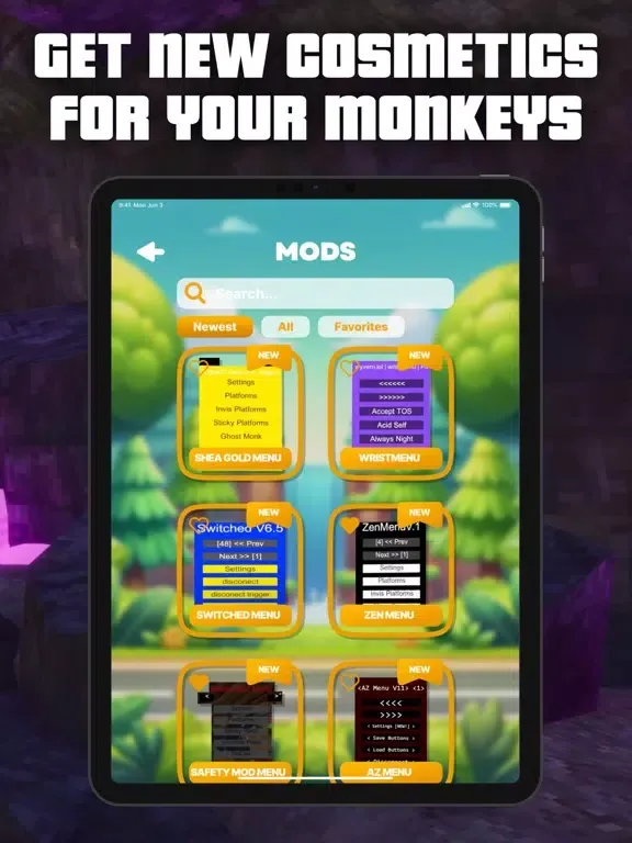 Ảnh chụp màn hình của Mods Menu for Gorilla Tag iPad 