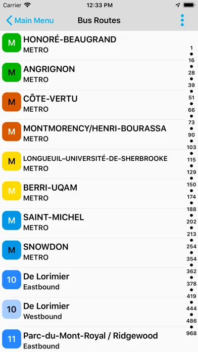 BusBuddy Montreal سکرین شاٹس