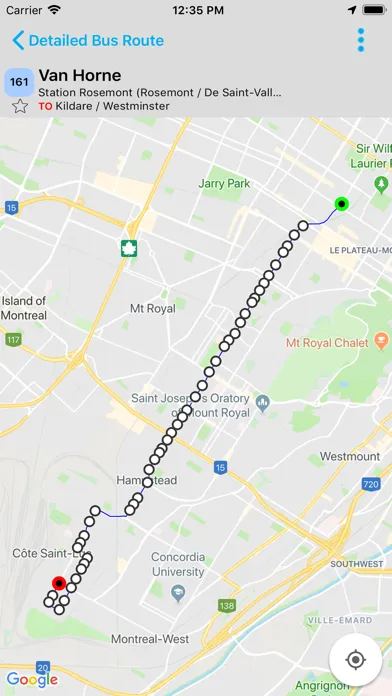 BusBuddy Montreal سکرین شاٹس