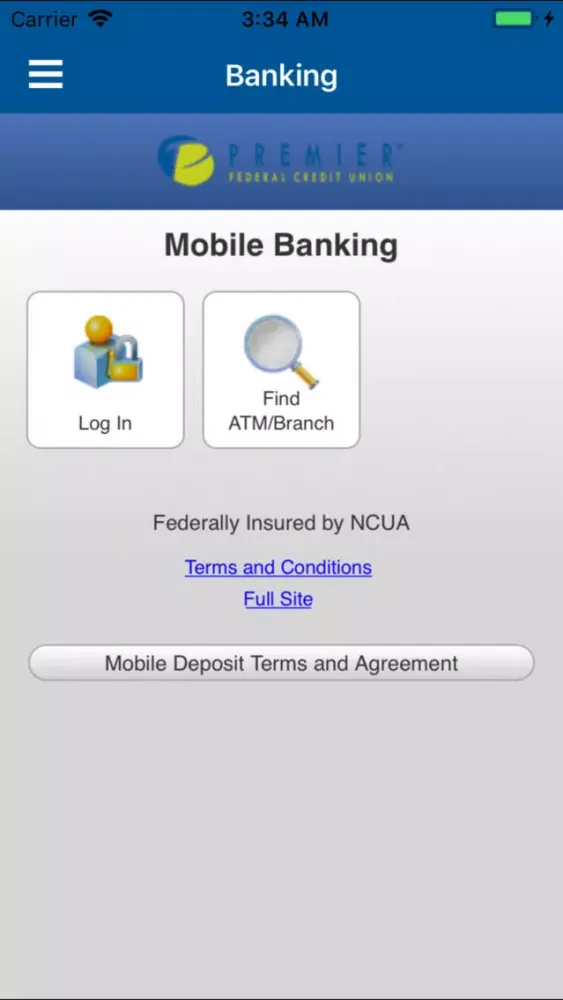 Zrzuty ekranu Premier Federal Credit Union