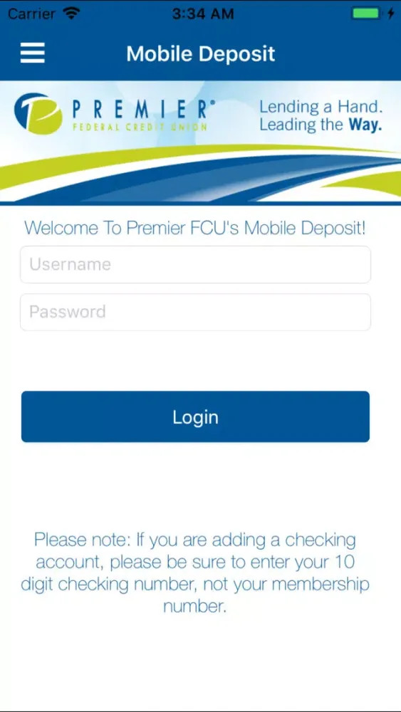 Zrzuty ekranu Premier Federal Credit Union