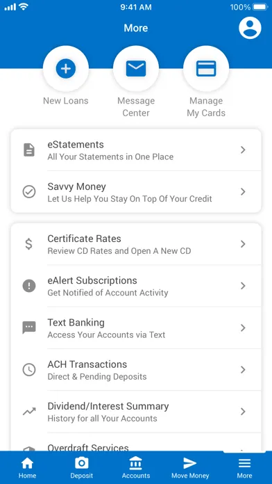 Ảnh chụp màn hình của River Valley Credit Union
