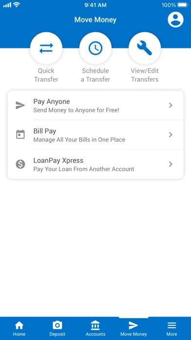 Ảnh chụp màn hình của River Valley Credit Union
