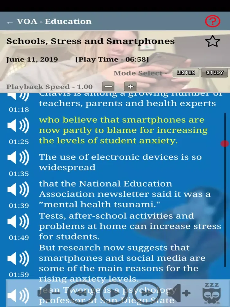 Tangkapan skrin Easy English with VOA (Lite) iPad 