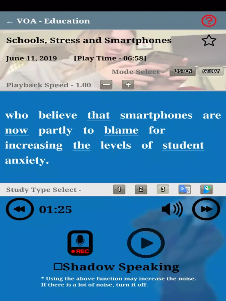Tangkapan skrin Easy English with VOA (Lite) iPad 