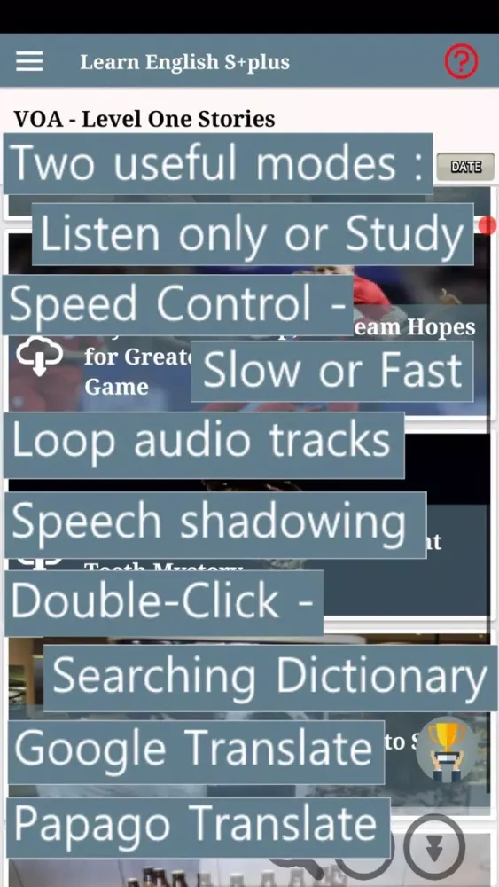 Tangkapan skrin Easy English with VOA (Lite)
