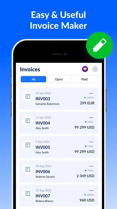 Capturas de pantalla de Invoice Maker: Easy Receipts