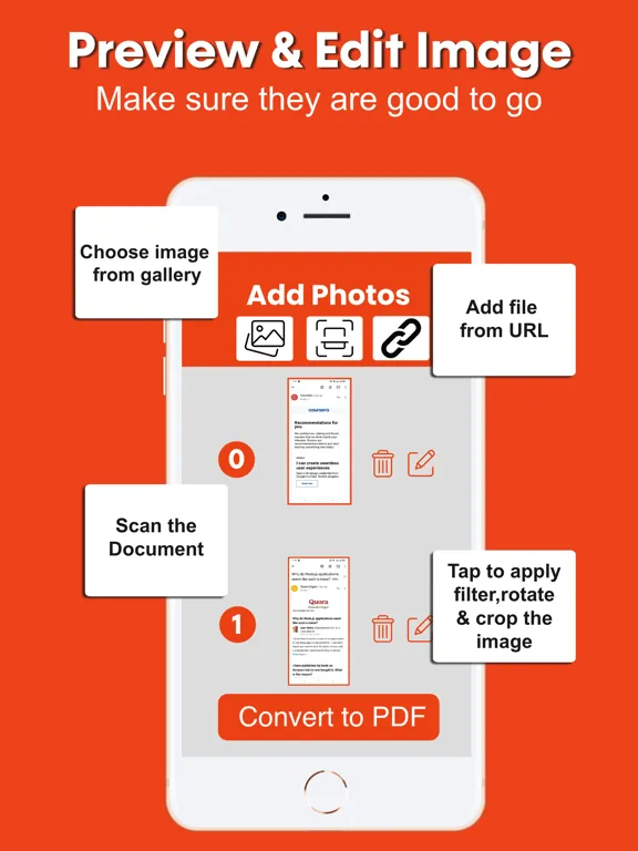 Captures d'écran de PDF Photos - JPG to PDF iPad 