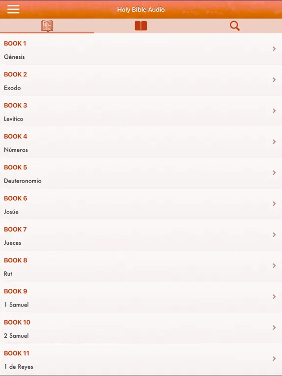 Holy Bible Audio Reina Valera iPad 应用截图