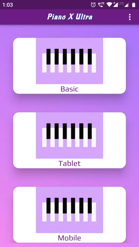 Captures d'écran de Piano X