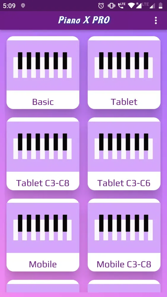 Captures d'écran de Piano X