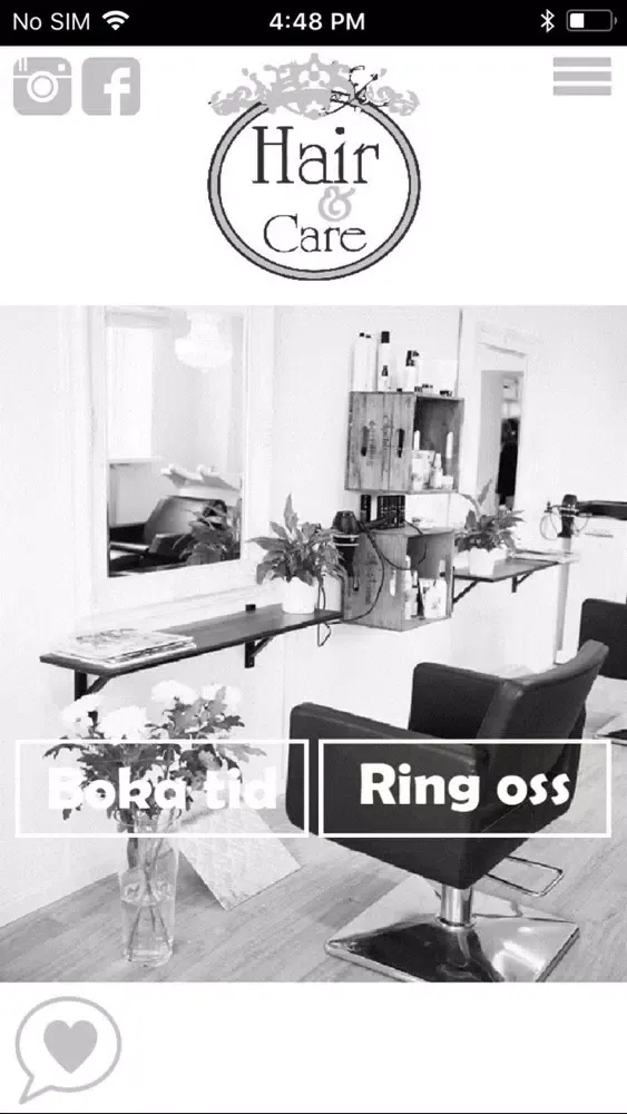 Tangkapan skrin Hair & Care Mjölby