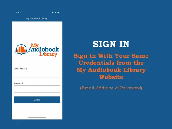Capturas de pantalla de My Audiobook Library iPad 
