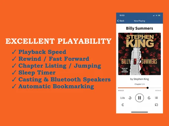 Capturas de pantalla de My Audiobook Library iPad 