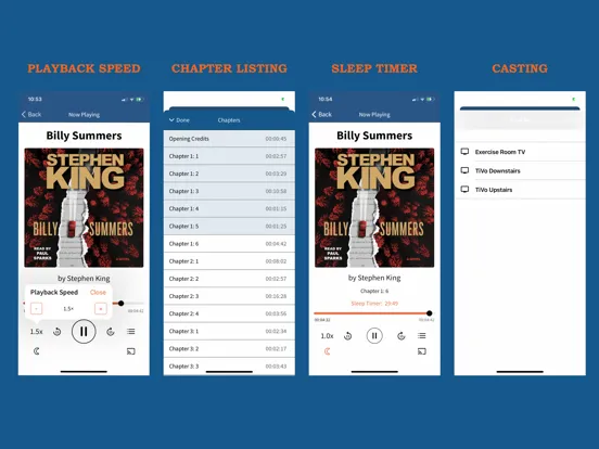 Capturas de pantalla de My Audiobook Library iPad 