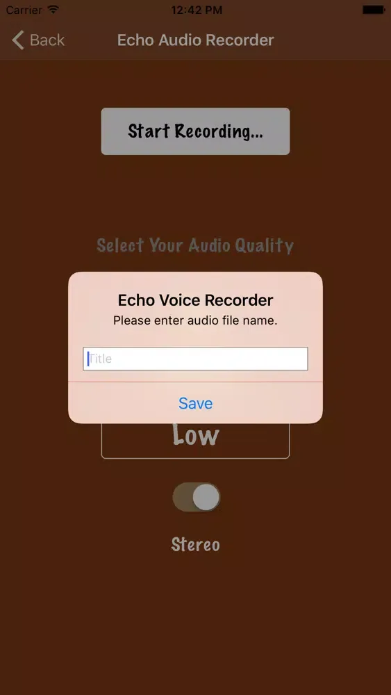 Echo Voice Recorder Screenshots