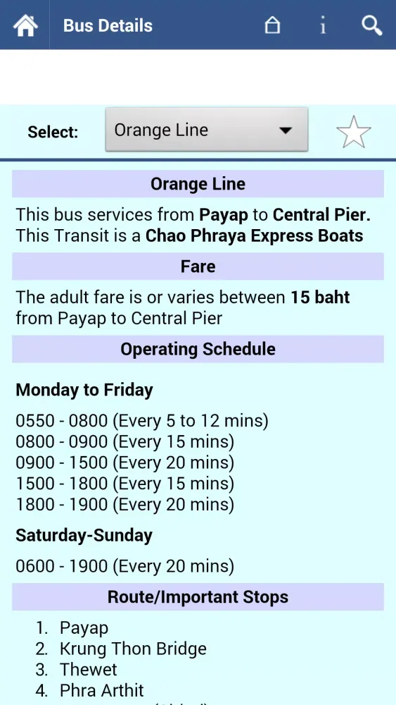 Bangkok Transit Info Screenshots