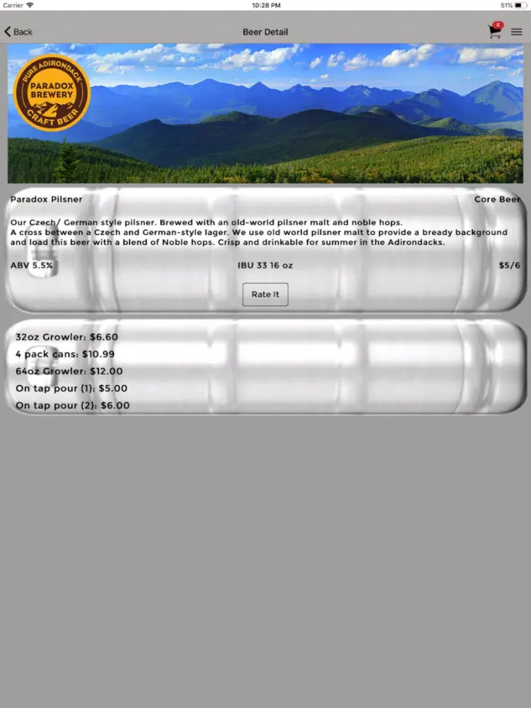 Paradox Brewery iPad 应用截图