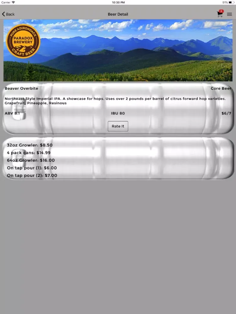 Paradox Brewery iPad 应用截图