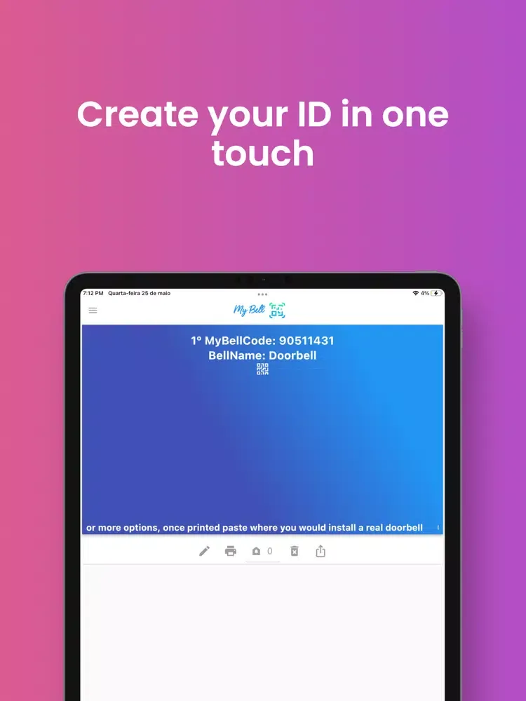 Скриншоты MyBellQR Digital Doorbell LITE iPad 