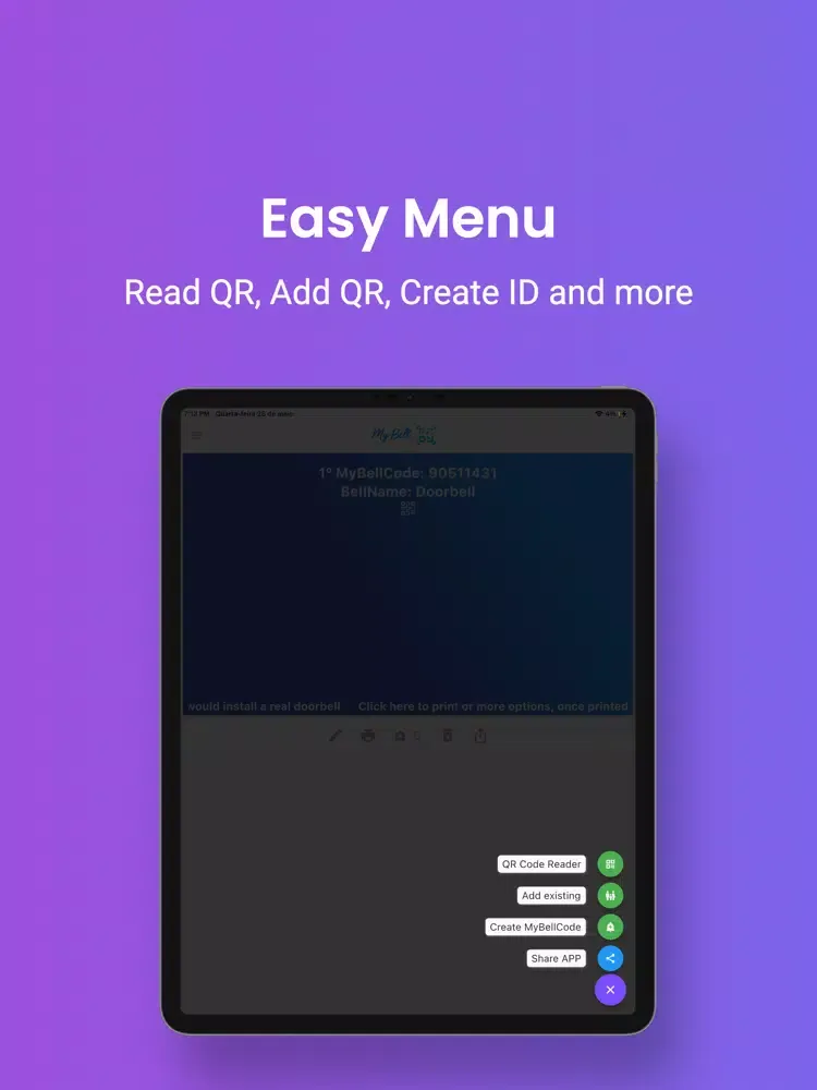 Скриншоты MyBellQR Digital Doorbell LITE iPad 