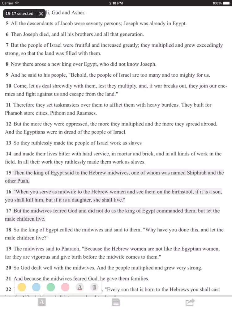 Скриншоты MyBible.com iPad 