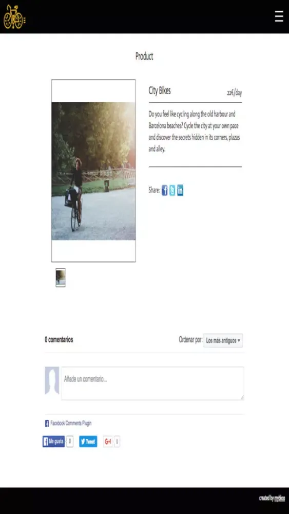 Zrzuty ekranu Bike Rental BCN
