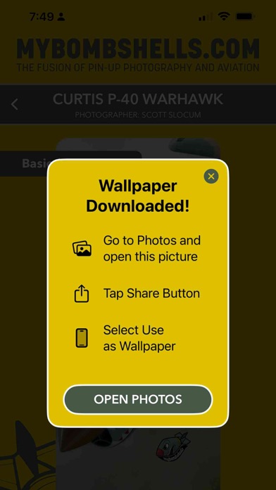 My Bombshells Wallpaper App Screenshots