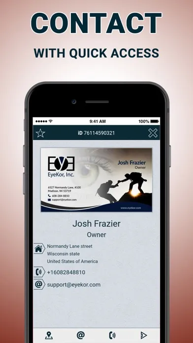 MyBP: business cards organizer スクリーンショット