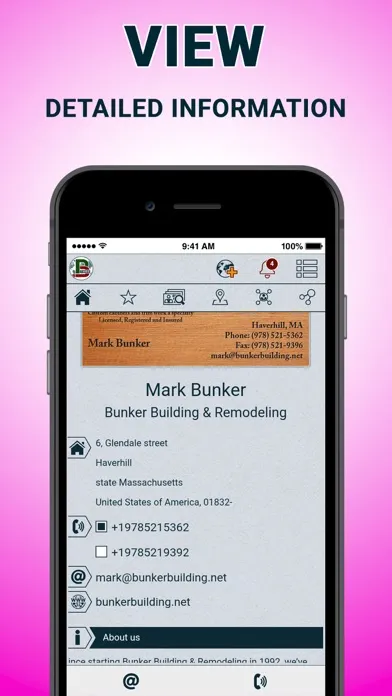 MyBP: business cards organizer スクリーンショット