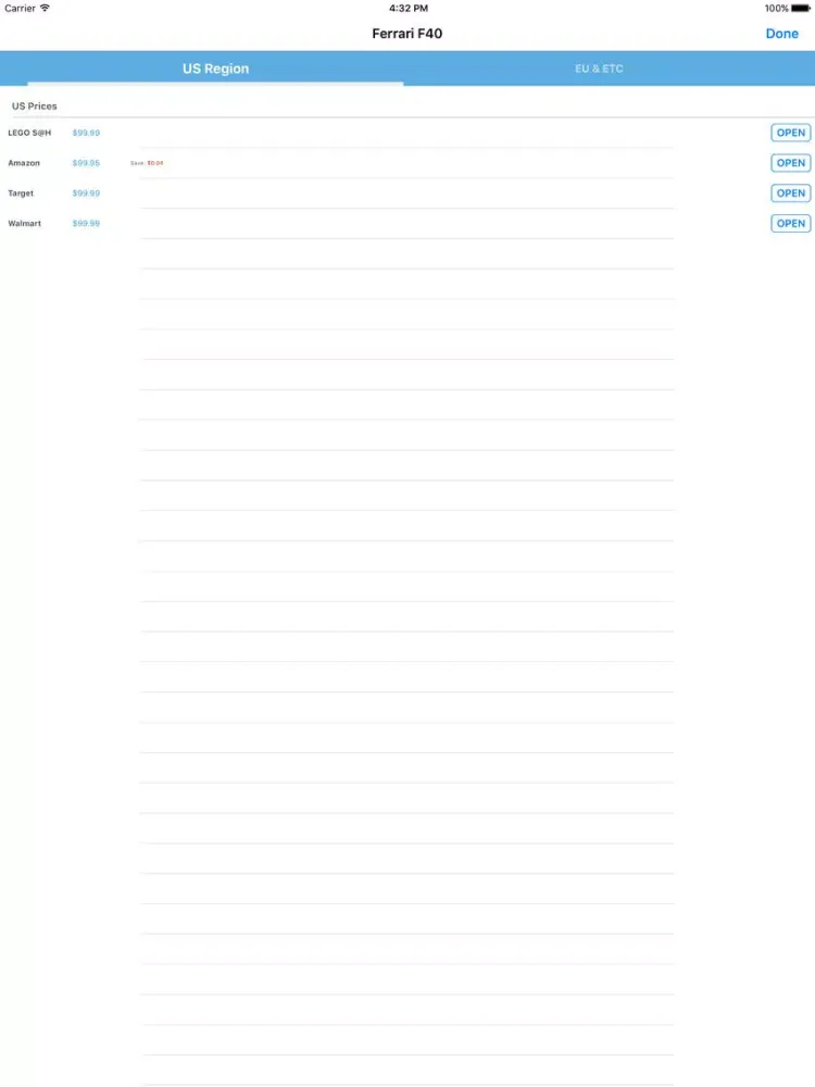 Zrzuty ekranu MyBrickDeal - Find Best LEGO Deals iPad