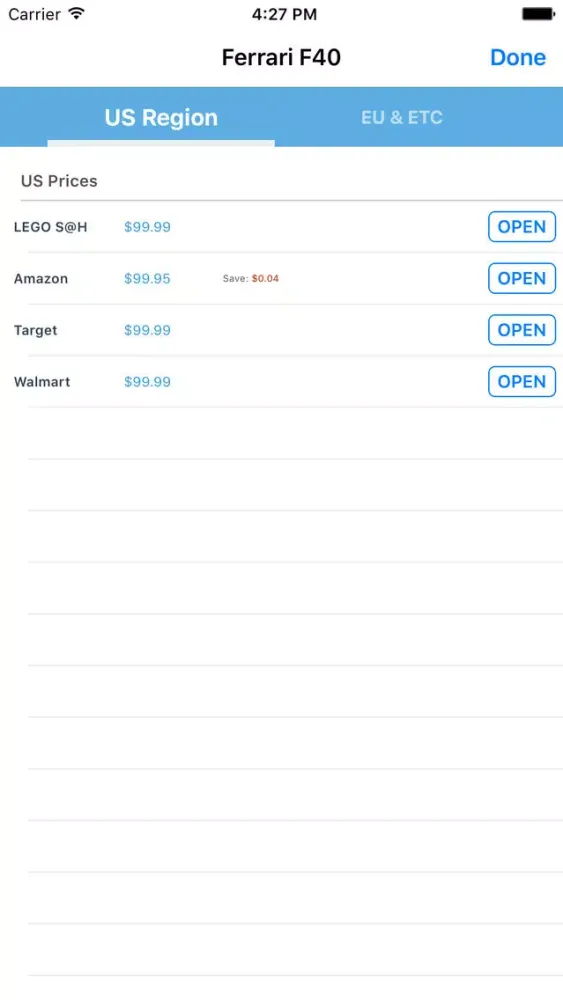 Zrzuty ekranu MyBrickDeal - Find Best LEGO Deals