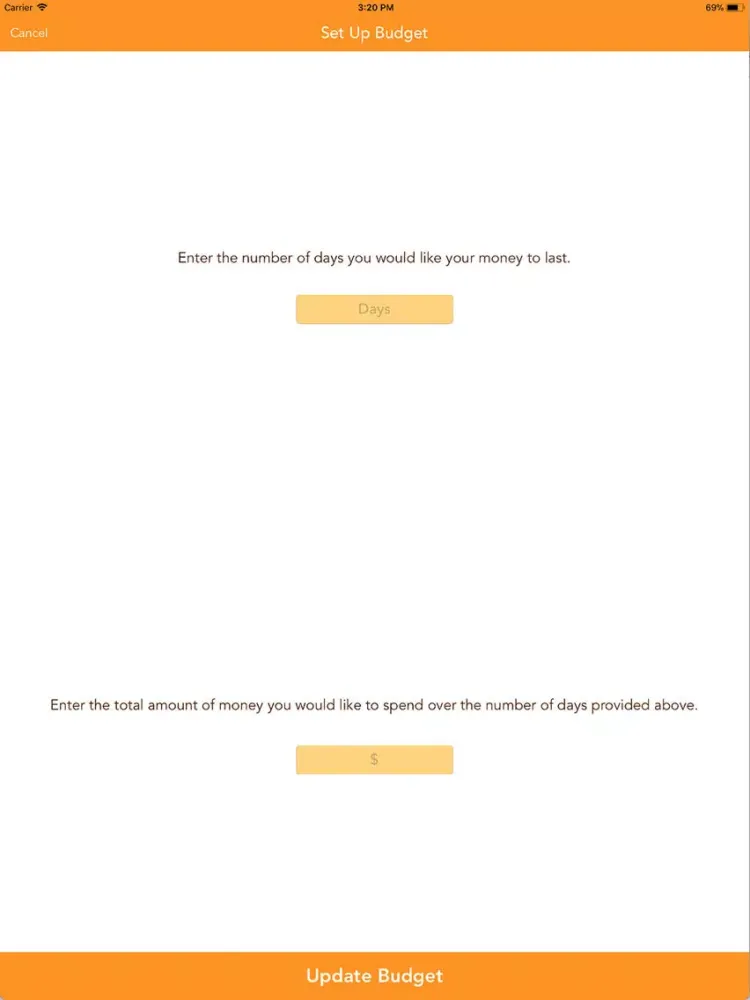 Tangkapan layar Daily Saver iPad 