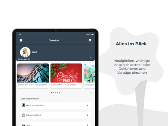 GVS Hausverwaltung iPad  Screenshots