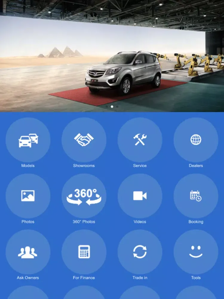 Capturas de tela do My Changan iPad 