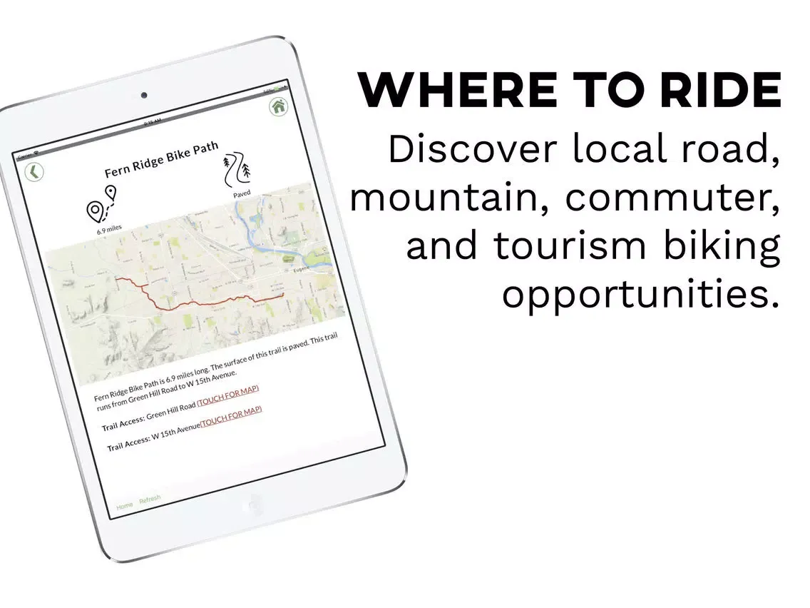 My City Bikes Eugene iPad 应用截图