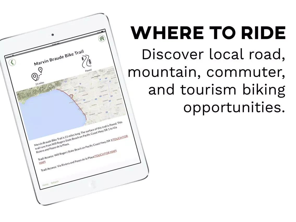 ภาพหน้าจอของ My City Bikes Los Angeles iPad 